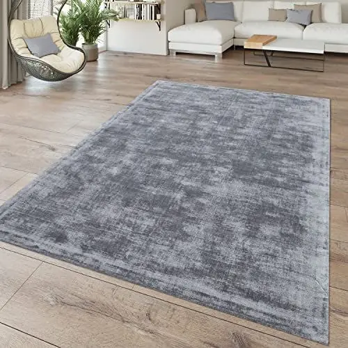 Produktbild: TT Home Wohnzimmer-Teppich, Kurzflor-Teppich Hochwertige Handarbeit, Einfarbig In Grau, Größe:120x170 cm