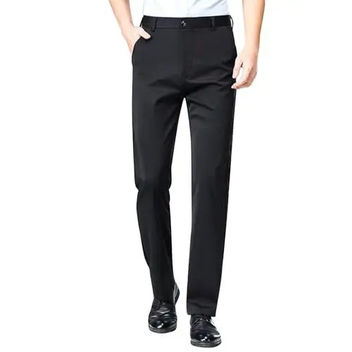 Produktbild: TTFDJG Anzughose Herren Stretch Chino Hose Herren Regular Fit Freizeithose Lang Stoffhose Gerades Bein Herrenhosen Bequem Männer Business Hosen Baggy Sommerhose Leicht Trousers for Men