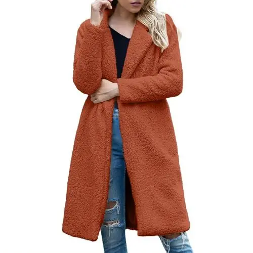 Produktbild: TTFDJG Mantel Damen Lang, Herbstmantel Damen, Warme Teddy Fleecejacke Damen, Jacke Dünn Damen Kapuze Baumwolle, Damen Frühlingsjacken, Damen Kapuzenjacke, Long Jacket Damen Gelb 3Xl