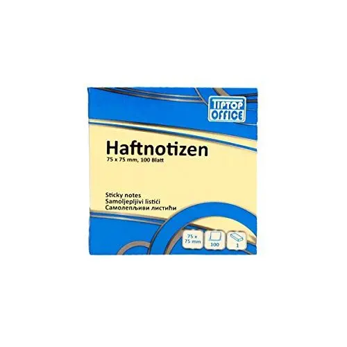 Produktbild: TTO Haftnotizen 75x75mm Pastellgelb, Gelb