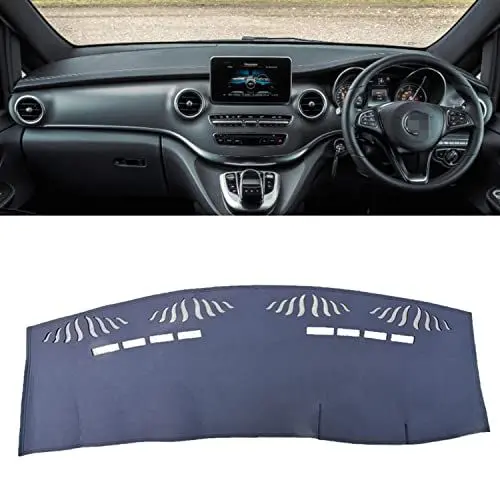 Produktbild: TTOILS Leder-Armaturenbrett-Abdeckung, Armaturenbrett-Matte, Teppich, für Mercedes-Benz V-Klasse V200 V250 V220 V260 2016–2020, Zubehör