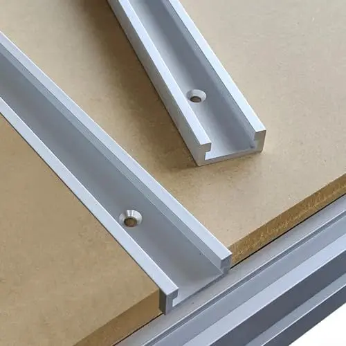 Produktbild: T-Track, 30 Typ T-Nut-Schiene, Holzbearbeitungs-Gleitschiene, Aluminium-Legierung, Holzbearbeitungsbank, T-Schlitz-Fräse, T Nut Gleitschiene Tischsäge-Werkzeug Router Holzbearbeitung(600 mm)