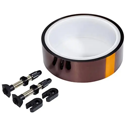 Produktbild: Tubeless-Kit – 2x Ventile + 10mx22mm Felgenband