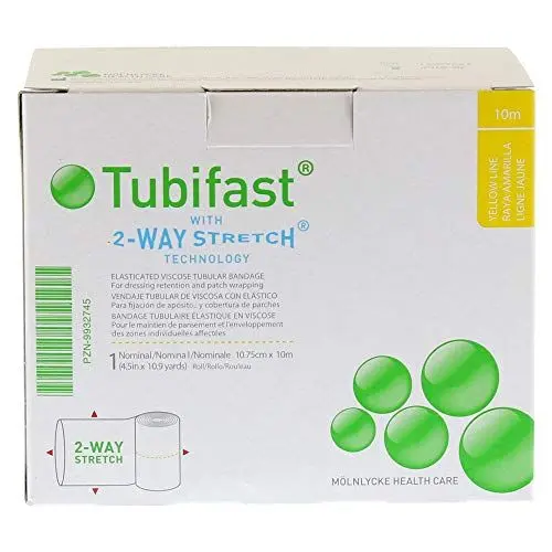 Produktbild: Tubifast 2-WAY-Stretch 10,75 cmx10 m Gelb, 1 St