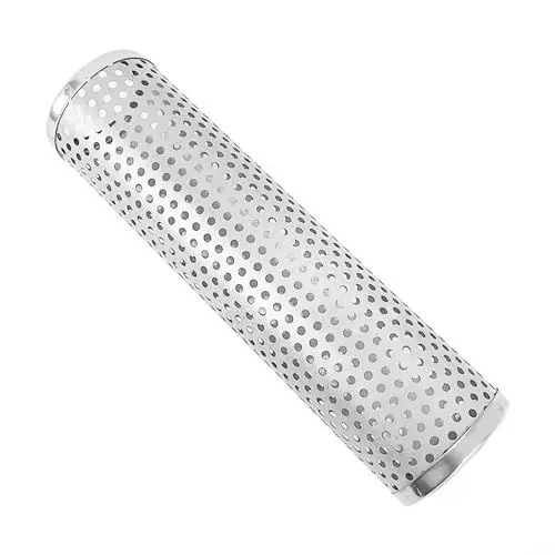 Produktbild: PETSTIBLE Tubo antiscottatura per tenda, copertura antipioggia, tappo protettivo in acciaio , canna fumaria, tubo per campeggio, stufa a legna invernale, 2450450325