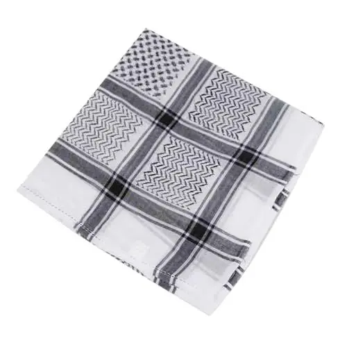 Produktbild: Tuch Schwarz Damen Schwarzes Halstuch Schal Damen Männer Arabien Männer Hijab VAE Reisen Männer Hijab Schal Damen GrüN Schal Schwarz Damen Winter (Black, One Size)