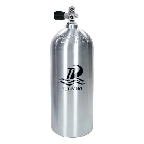 Produktbild: TUDIVING-8L Aluminium-Tauchflasche, 4500Psi 300Bar Tauchflasche, Tauch-Hochdruckflasche mit Tauchventil