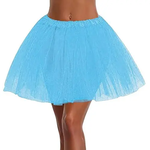 Produktbild: Tüllrock Damen Tutu Faschingskostüme Klassisch Elastisch Tüllrock Frauen Rot 80er Jahre Tüll Rock Tütü Petticoat Unterrock Kurz Teen Dance Party Zubehör Ballett Tanzkleidung Karneval Kostüm