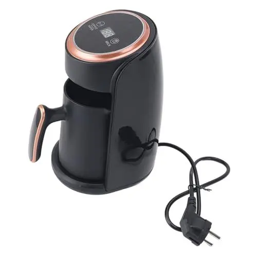 Produktbild: Türkische Kaffeemaschine aus Edelstahl mit 600 W, Effiziente Heizung, 300 Ml EU-Stecker 220 V, Schnelles Brühen für 4 Personen in 5 Minuten, Gleichmäßiges und Gleichmäßiges