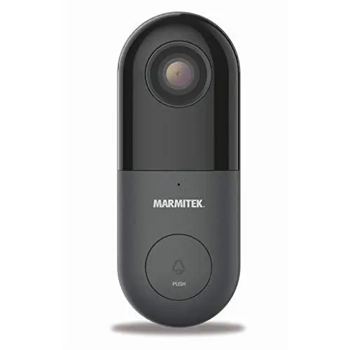 Produktbild: Türklingel mit Kamera - Marmitek Buzz LO - 1080p Full HD mit Nachtsicht -Funktioniert garantiert mit Ihrer aktuellen Türklingel - Kein Abonnement erforderlich - Gegensprechfunktion
