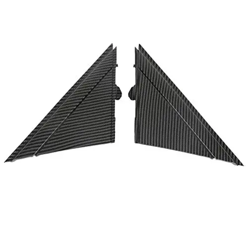 Produktbild: Türspiegelabdeckung, Türspiegel-Flaggenabdeckung, 1SH17KX7AA Außenspiegel links rechts Dreiecks plattenverkleidung Ersatz für 500 2012‑2017 (Kohlefaser-Stil)