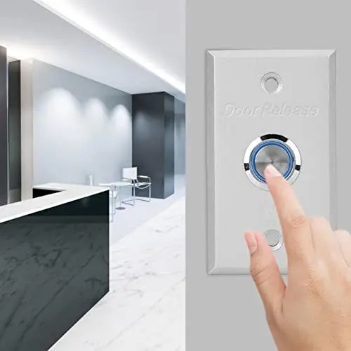 Produktbild: Türzugangskontrollsystem, Ausgangsknopf für Zugangskontrollsysteme, Aluminiumgehäuse, Benutzerfreundliches Design, für Türzugangskontrollsysteme