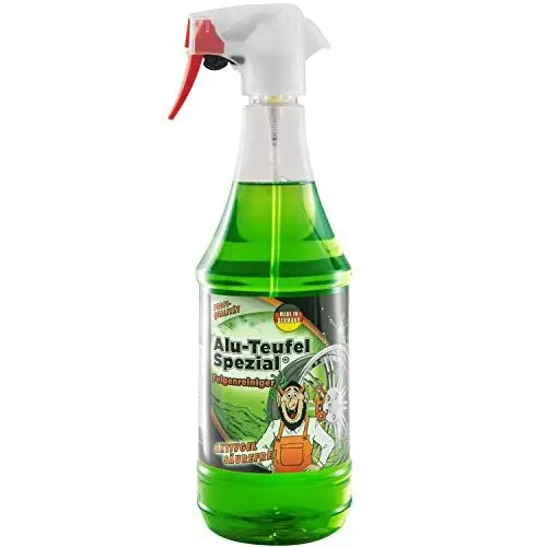 Produktbild: TUGA Alu-Teufel Spezial Felgenreiniger Aktiv-Gel für glänzende Alufelgen dank säurefreier Schmutzentfernung 1l Made in Germany, Grün (Grün)