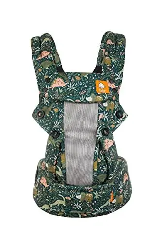 Produktbild: Tula Explore Classic Mesh Babytrage für Neugeborene ab Geburt, 3-in-1 Baby-Tragetasche mit Mesh Rückenpanel, Bauchtrage Rückentrage, Land Before Tula