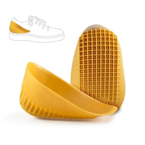 Produktbild: Tuli’s Classic Heel Cups – Gel-Fersenpolster Doppeldichte Für Plantarfasziitis, Stoßdämpfung & Schmerzlinderung, Orthopädische Fersenkissen, Standardgröße