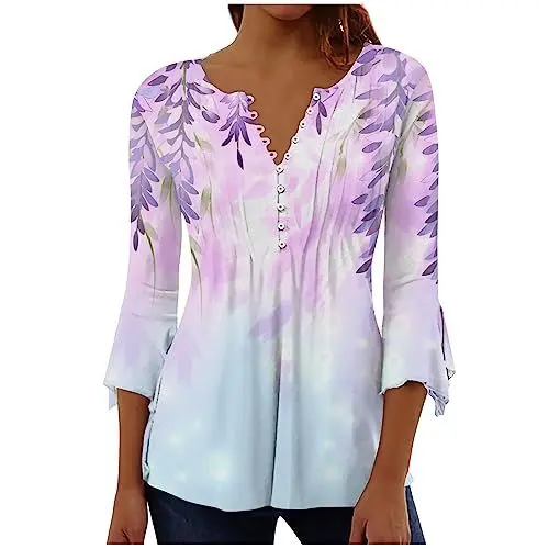 Produktbild: Tunika Damen Elegant Sommertunika 54 Sommer Oberteile Damen Tunikas Und Blusen Tunika Blusen Herbst Umstandstunika Damen Sommer Damen Lange Tunika Pullover Große Größen Damen Rosa 3XL