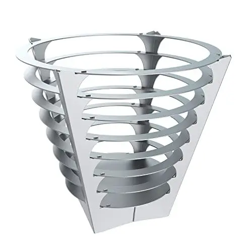 Produktbild: tuning-art FK08 Feuerkorb Feuertonne Feuerschale Steckbar Groß, Größe:Rund ø45cm
