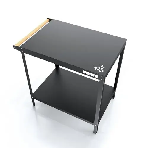 Produktbild: tuning-art GTB | Grilltisch | Beistelltisch | Outdoor | BBQ Servierwagen | 50 x 72 cm