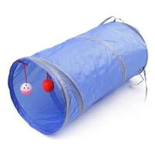 Produktbild: Tunnel Für Katzen Kleintierspielzeug S-Förmigen 9 Farben Lustige Haustier Tunnel Katze Spielen Tunnel Braun Faltbare Katzentunnel Kätzchen Katzenspielzeug Bulk Katzenspielzeug Kaninchen Spielen