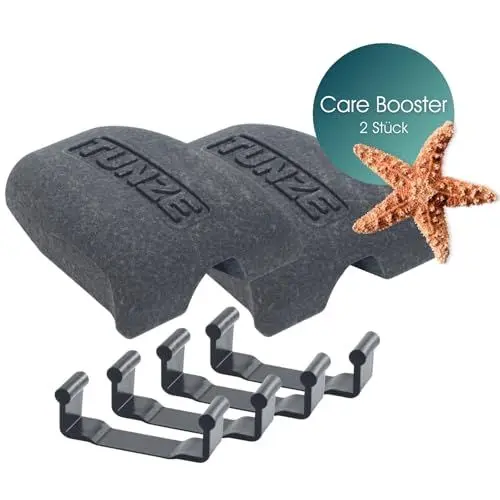 Produktbild: TUNZE Care Booster I bequeme Reinigungshilfe für Tunze Care Magnet I Schwimmkörper mit Halteklammern für Scheibenreiniger I Algenmagnet mit minimierter Kratzgefahr I Aquariumglas-Reiniger