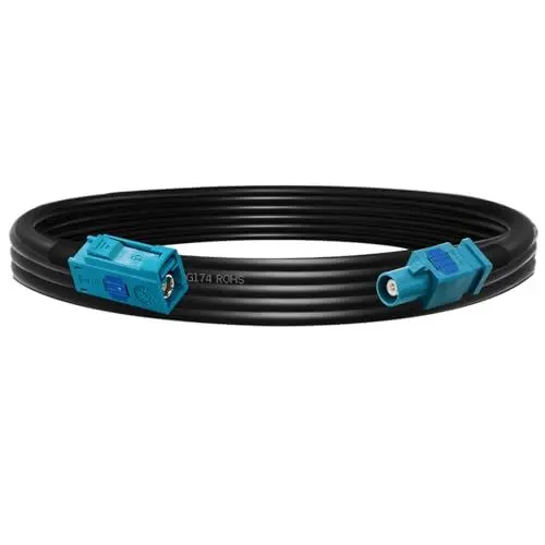 Produktbild: TUOLNK Fakra Z Kabel RG174 Fakra Z Stecker auf Buchse RF Koaxialkabel GPS Navigation Antenne Verlängerungskabel für DAB Digital FM AM Radio Sirius XM Satelliten Radio 3.3ft(1M)