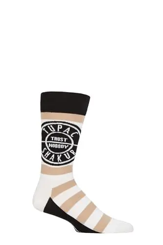 Produktbild: Tupac Ankle Socken Trust Nobody Logo Nue offiziell Unisex Weiß (UK SIZE 7-11) One Size