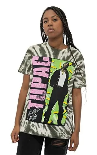 Produktbild: Tupac T Shirt 2PAC All Eyez On Me Logo Nue offiziell Unisex Dye Wash Grün XXL