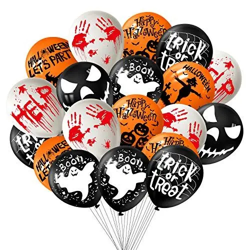 Produktbild: TUPARKA 72Pcs Halloween Dekorationen Luftballons 12 Zoll Halloween Ballons Halloween Party Dekorationen, 8 Halloween Style