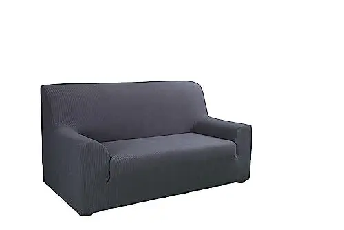 Produktbild: Tural Elastischer Sofabezug Valeta. Sofaüberwurf, Grau, 2 Sitzer (130-160cm)