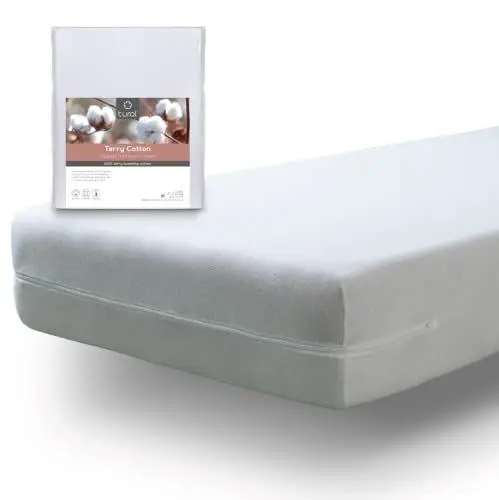 Produktbild: Tural - Kinderbett elastischer Matratzenbezug mit Reißverschluss. Frottee aus 100% Baumwolle. Größe 70x140 Baby