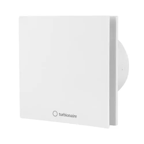 Produktbild: Turbionaire Arte 100 TW Bad Ventilator Timer 100mm Weiß für die Evakuierung Standard für Bad, Küche, Rücklaufsperre, Schutzart IPX4 gegen Wasserspritzer