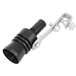 Produktbild: Turbo Sound Pfeifen, Aluminiumlegierung Auspuffrohrpfeife Auto Fahrzeug Auspuff Pfeife Automobile Modified Turbo Sound Tail Throat Whistle(Schwarz)