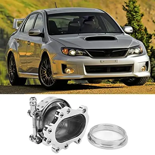 Produktbild: Turbo-Downpipe-Flansch, 8-Loch-Turbo-Downpipe-Flansch Edelstahl 2,5-Zoll-V-Band-Umwandlungsadapter für T25 T28 GT25 GT28