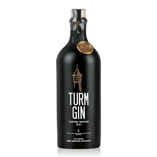 Produktbild: TURM GIN Limited Edition 2023 - Barrel Aged Ltd. Edition | Premium Bio-Gin aus Deutschland 47% | Mit edlen Orangen- und Triple-Sec-Aromen, Holsteiner Cox & 15 erlesenen Botanicals (0,7 Liter)