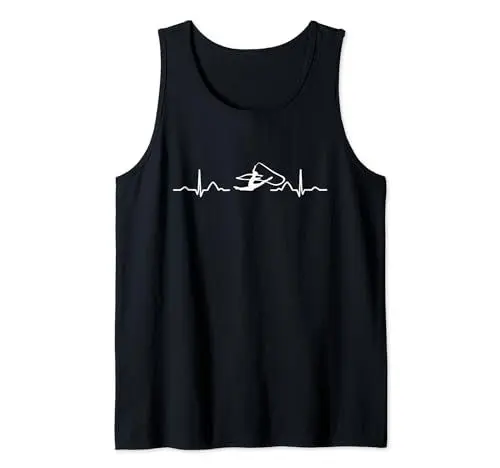 Produktbild: Turnerin mit Band Herzschlag Mädchen Kinder Rhythmische Gymnastik Tank Top
