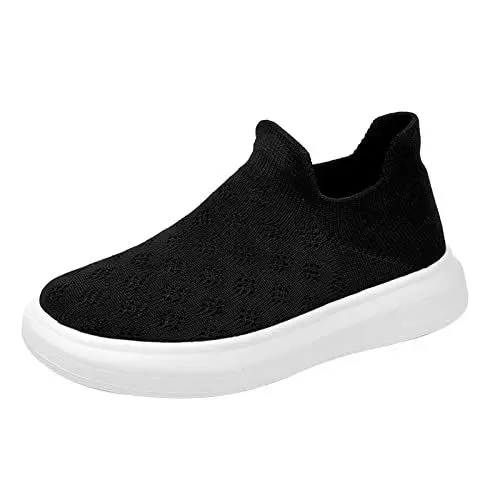 Produktbild: Turnschuhe Halle Mode Freizeitschuhe Slip On Outdoor Sportschuhe Kinderschuhe Winter 31 (White, 33.5 Big Kids)