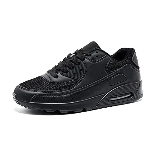 Produktbild: Turnschuhe Herren Sportschuhe Damen Laufschuhe Mit Dämpfung Sneakers Straßenlaufschuhe Fashion Fitness Schuhe Atmungsaktiv Leichte Schwarz EU40