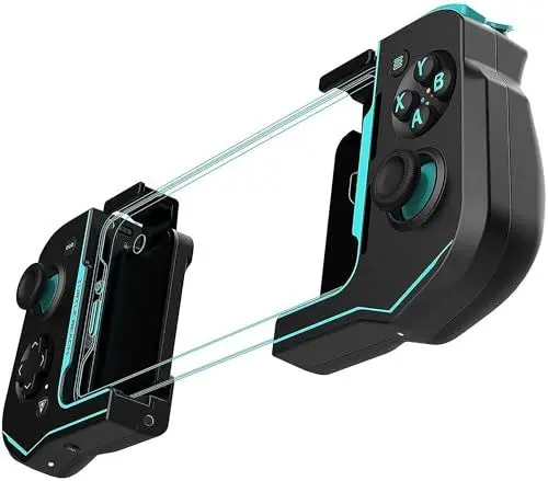 Produktbild: Turtle Beach Atom Mobil-Gaming-Controller Für Android 8.0+ Geräte mit Bluetooth – Schwarz/Cyan-Blau