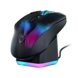 Produktbild: Turtle Beach Kone XP Air – Kabellose, anpassbare und ergonomische RGB-Gaming-Maus, Bluetooth, optischer Sensor 19K DPI, bis zu 100-Stunden-Akku und Ladestation - Schwarz