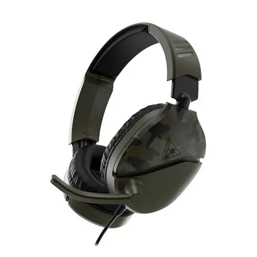 Produktbild: Turtle Beach Recon 70 Camo Green Gaming-Headset für Xbox Serie X|S, Xbox One, PS5, PS4, Nintendo Switch & PC