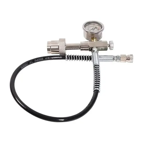 Produktbild: TUXING CGA347 Innengewinde Pcp Paintball Füllstation Kit PCP SCUBA Füllstation Ladeadapter mit Ablassventil, 24 Zoll Hochdruckschlauch für 0-6000Psi Inflation Ventil Kit