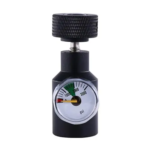 Produktbild: TUXING Paintball Remote Fill Adapter, Paintball ASA Fill Adapter, CO2 Air Regulator Filling Station Remote On/Off mit 3000Psi Manometer für Air Tank