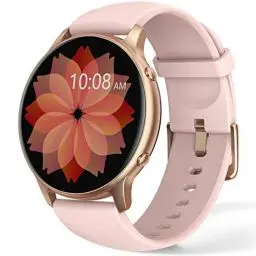 Produktbild: TUYOMA Smartwatch für Damen, IP68, wasserdicht, 3,3 cm (1,3 Zoll), Touchscreen, Sportuhr mit Oxymeter, DIY Zifferblatt, Schlafüberwachung, Schrittzähler, Pulsmesser für Android iOS