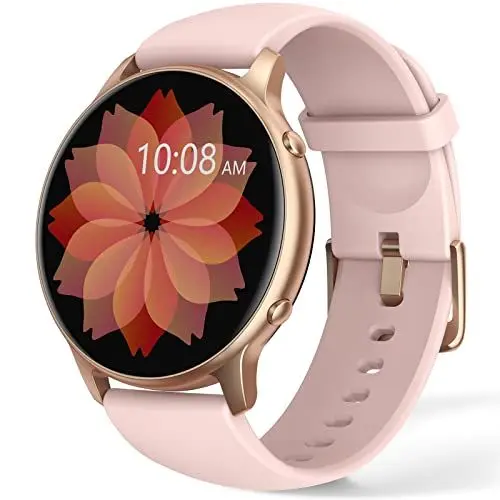Produktbild: TUYOMA Smartwatch für Damen, IP68, wasserdicht, 3,3 cm (1,3 Zoll), Touchscreen, Sportuhr mit Oxymeter, DIY Zifferblatt, Schlafüberwachung, Schrittzähler, Pulsmesser für Android iOS