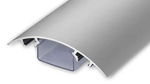 Produktbild: TV Design Aluminium Kabelkanal in silbermatt eloxiert in verschiedenen Längen von ALUNOVO (Länge:100cm)