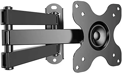 Produktbild: TV Wandhalterung, PERLESMITH Schwenkbare Neigbare Drehbare TV Halterung für 10-30 Zoll Flach&Curved Fernseher oder Monitor bis zu 15Kg, max.VESA 100x100mm