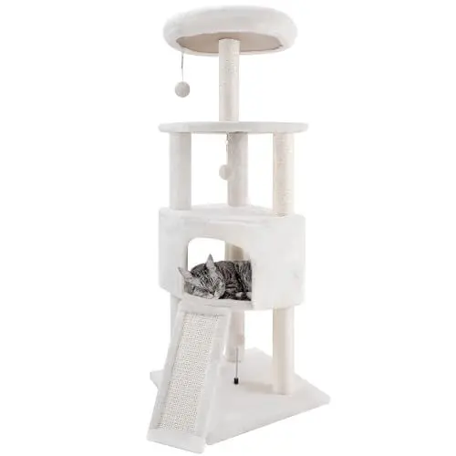 Produktbild: TWDEPART Kratzbaum für Katzen,115cm (Beige)