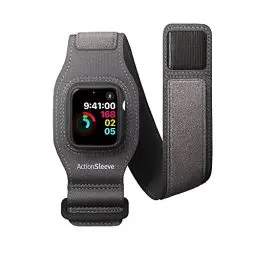 Produktbild: Twelve South ActionSleeve 2 für Apple Watch 44 mm Oberarm-Sportarmband für Sport und Fitness, Grau