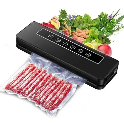 Produktbild: TWFJEL Vakuumiergerät, Automatische Vakuumierer Folienschweißgerät 30 cm Verlängerte Dichtung Nass und Trockengebrauch Mit Klickfunktion für Bleiben bis zu 8X Länger Frisch mit 20 Vakuumierbeutel