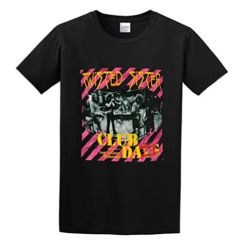 Produktbild: Twisted Sister Club Daze Volume 1 The Studio SessionsT Shirt Casual Round Neck Easy Tee Comfortable Tees Black 3XL